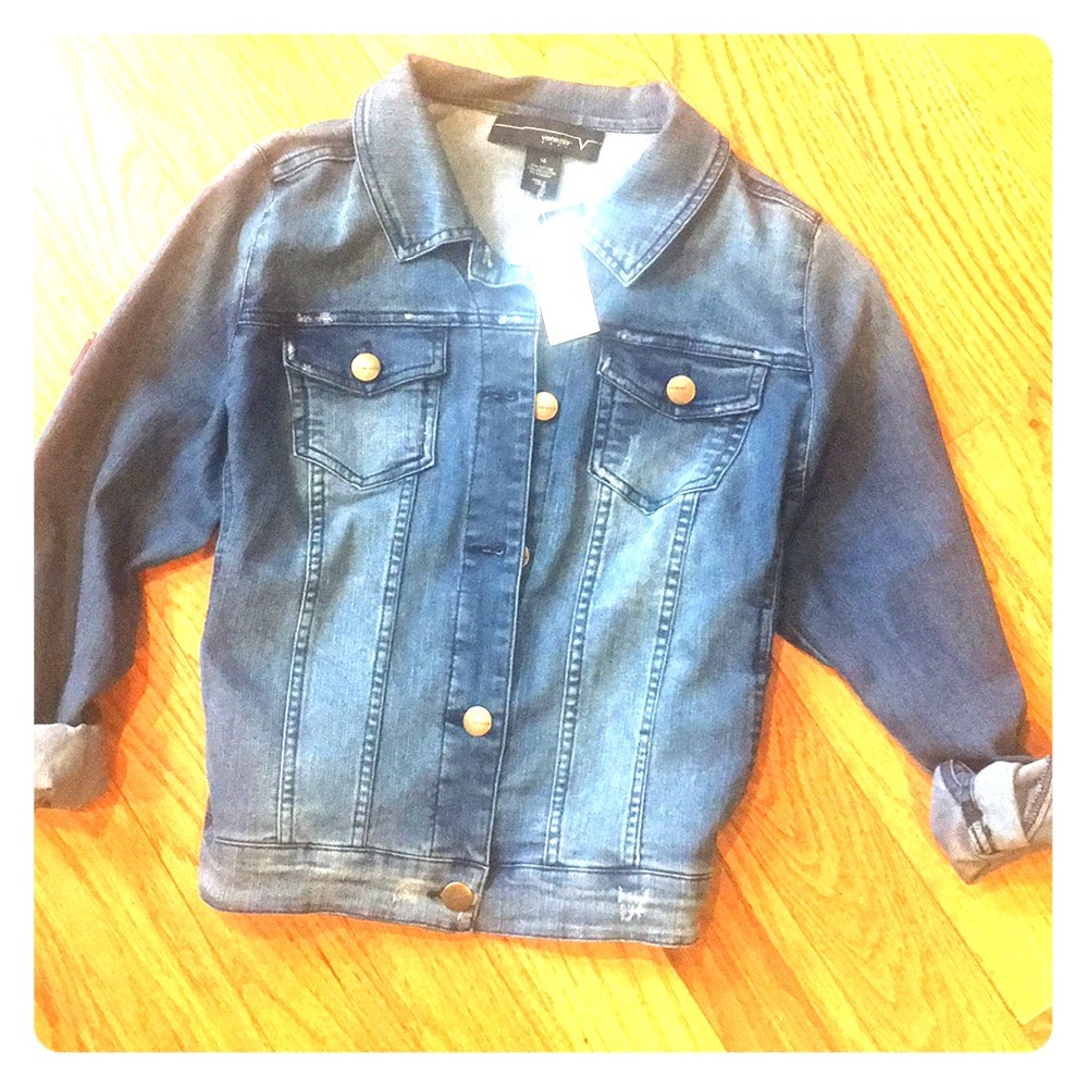 New NWT Denim Jacket. Size 14. Brand: Venezia